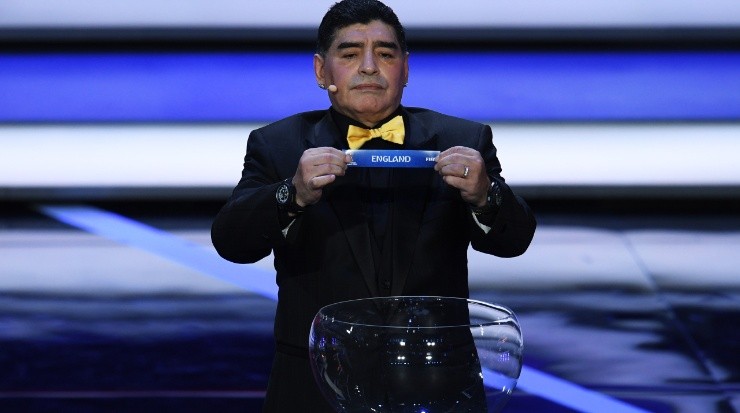 The late Argentinian legend Diego Armando Maradona was part of the last World Cup Final Draw. (Sandra Montanez. (Matthias Hangst/Bongarts/Getty Images)