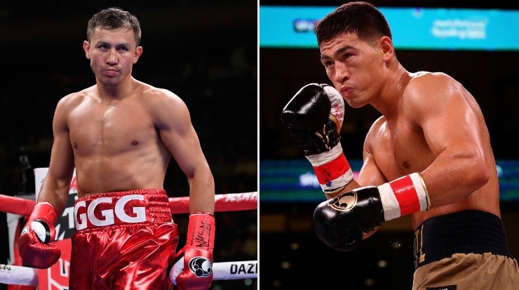 Alvarez&#039;s next opponents are tough: Bivol and Golovkin. (Sarah Stier & Dylan Buell/Getty Images)