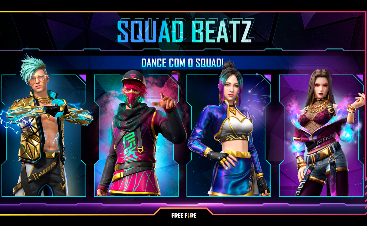 Squad BEATz é a nova campanha do Free Fire para inspirar os jogadores