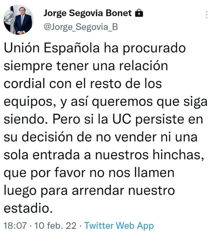 Jorge Segovia Twitter