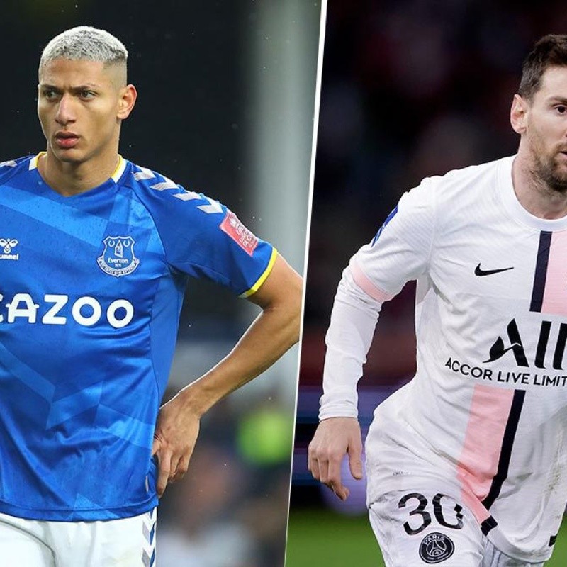 ¿Richarlison a PSG? Quiere jugar en un mismo equipo con Lionel Messi