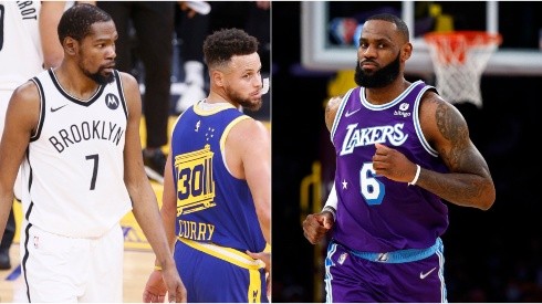 Kevin Durant, Stephen Curry y LeBron James