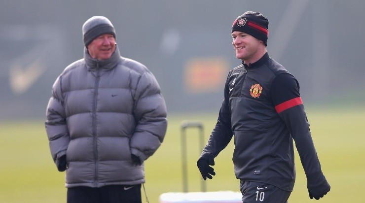Wayne Rooney and Sir Alex Ferguson (Photo by Alex Livesey/Getty Images)