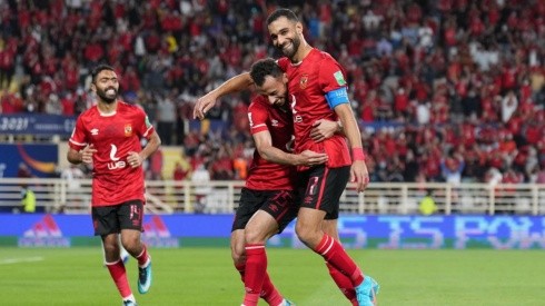 Festejo de gol de Al Ahly