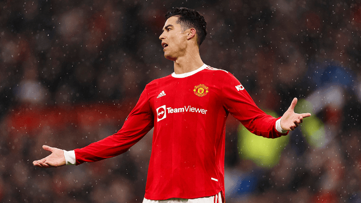 Cristiano Ronaldo con Manchester United.