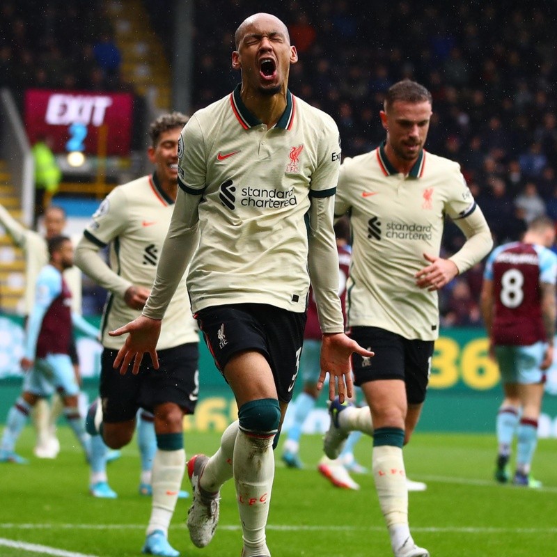 Con Mané y Salah en cancha, Fabinho fue el que le dio el triunfo a Liverpool