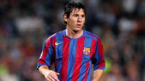 Lionel Messi in his first years at Barcelona's senior team.