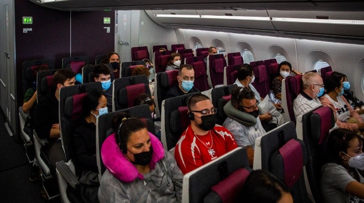 Airplane, Masks, Covid-19