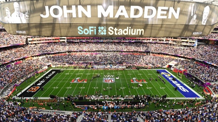 A panoramic view of the SoFi Stadium, Super Bowl&#039;s LVI venue. Kohjiro Kinno/Sports Illustrated via Getty Images