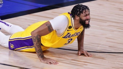 Anthony Davis se lesionó Los Angeles Lakers vs. Utah Jazz