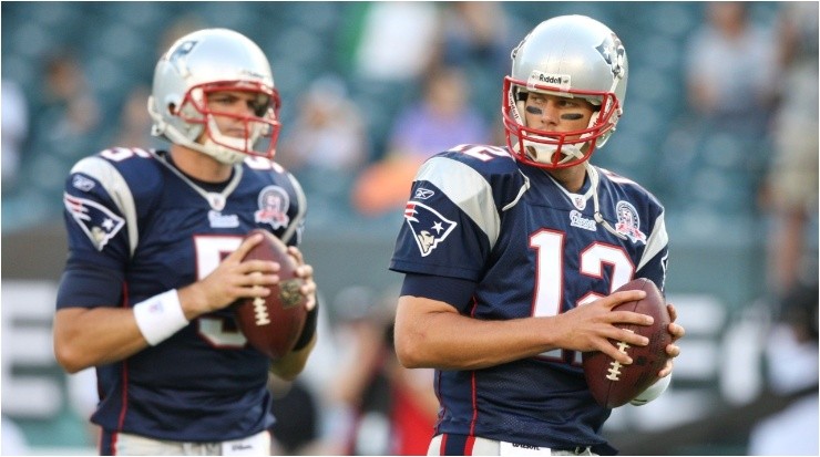 Brady y O´Connell en los Patriots. (Getty Images)