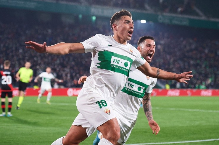 El argentino Ezequiel Ponce le dio el triunfo al Elche | Foto: Getty Images 