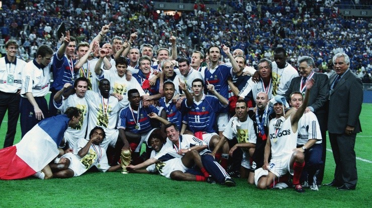France, 1998 FIFA World Cup Champions. (RONCEN Patrick/KIPA/Sygma via Getty Images)