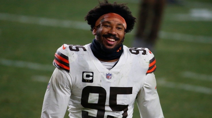 Myles Garrett of the Cleveland Browns. (Justin K. Aller/Getty Images)