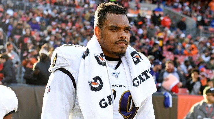Ronnie Stanley of the Baltimore Ravens. (Nick Cammett/Getty Images)
