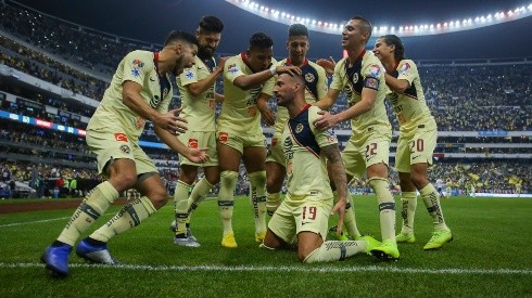 La celebración del América tras golear a Pumas en Liguilla Apertura 2018 Liga MX