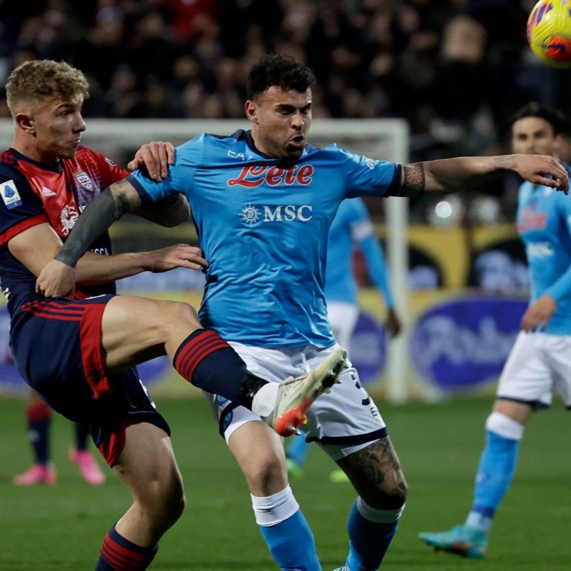 Napoli se complicó ante Cagliari y sacó un empate sobre la hora