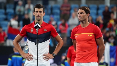 Novak Djokovic y Rafael Nadal.