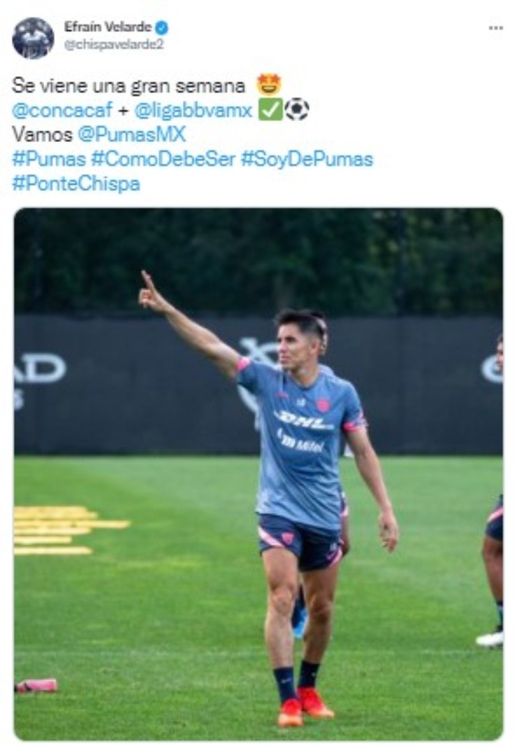 El tweet de Velarde (@chispavelarde2)