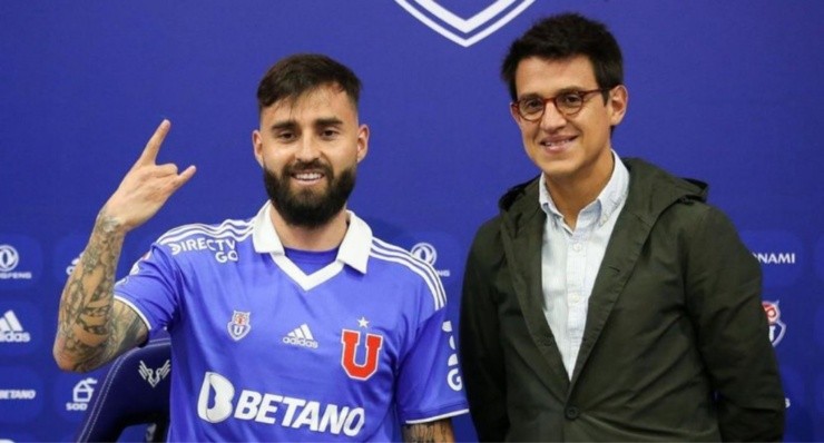 Gallegos se mostró contento en su retorno a la U | Foto: U. De Chile 