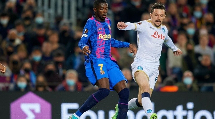 Ousmane Dembele of Barcelona (Photo by Jose Breton/Pics Action/NurPhoto via Getty Images)