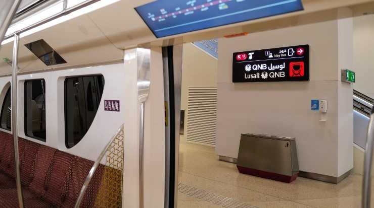A view of a Doha Metro&#039;s train. (Matthew Ashton - AMA/Getty Images)