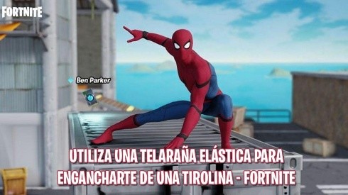 Fortnite: Cómo usar telarañas elásticas de Spider-Man para engancharte de una tirolina