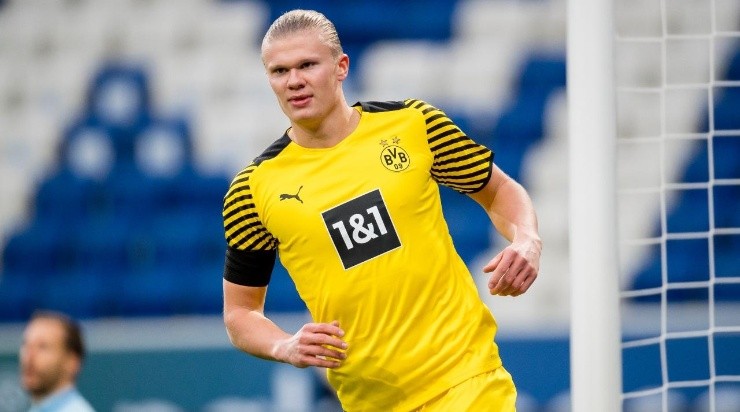 Erling Haaland of Borussia Dortmund (Photo by Alexandre Simoes/Borussia Dortmund via Getty Images)