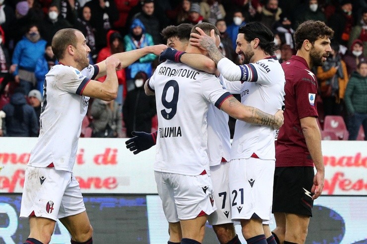 El delantero austriaco Arnautovic anotó el tanto para el conjunto de Medel | Foto: Getty Images 