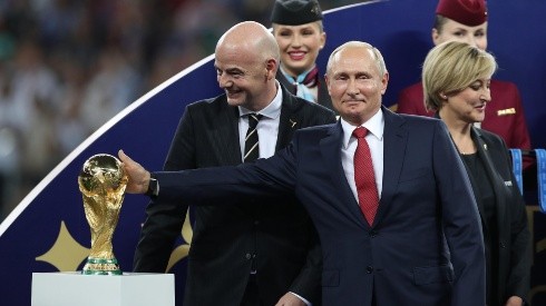Gianni Infantino y Vladimir Putin, Mundial de Rusia 2018