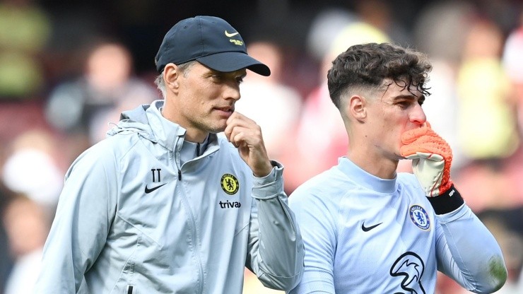 Thomas Tuchel y Kepa Arrizabalaga.