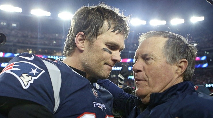 Tom Brady y Bill Belichick (Foto: Getty Images)