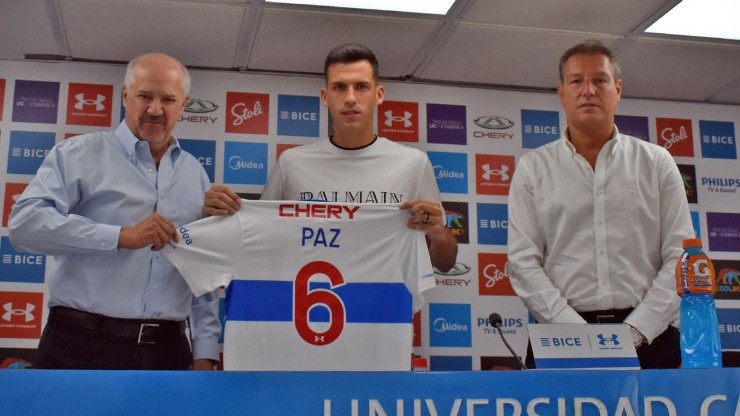 Paz ocupará la dorsal 6 en su etapa con la UC | Foto: Cruzados 