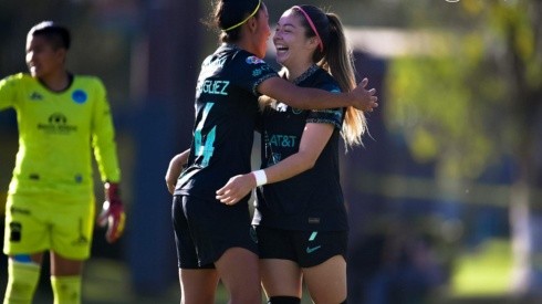 Scarlet Camberos y Katty Martínez anotaron los goles del América Femenil ante Mazatlán.