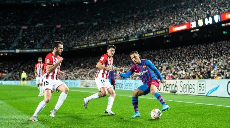 Sergino Dest of FC Barcelona (Photo By Marc Graupera Aloma/Europa Press via Getty Images)