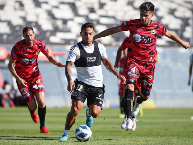 Marcos Bolados vio minutos en este amistoso del Cacique | Foto: Colo Colo 