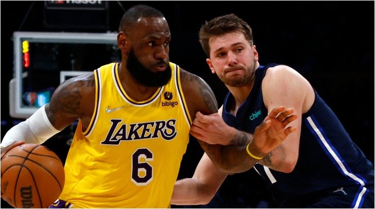 LeBron James y Luka Doncic (Foto: Getty Images)