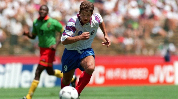 Oleg Salenko, FIFA World Cup United States 1994. (Shaun Botterill/ALLSPORT / Getty Images)