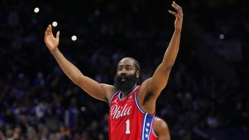 James Harden in his debut in Philadelphia as a Sixer.