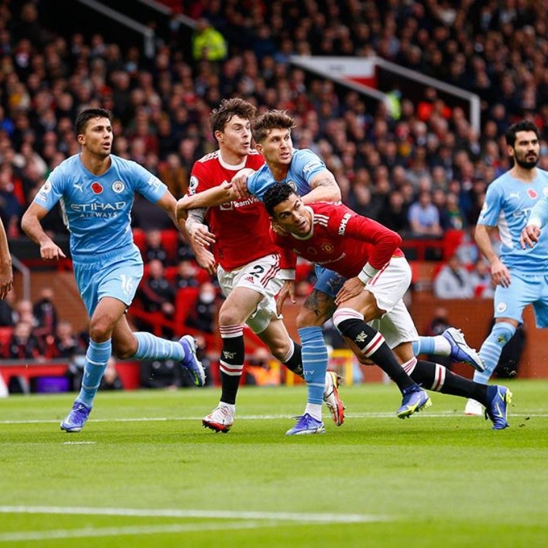 Premier League: cuántos puntos le saca Manchester City a Manchester United