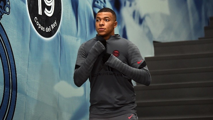 Kylian Mbappé en el Santiago Bernabéu.