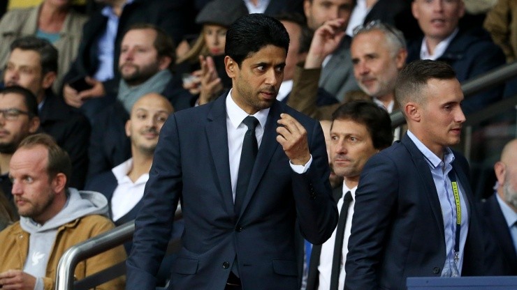 Nasser Al-Khelaifi protagonizó un escándalo tras la eliminación de PSG.