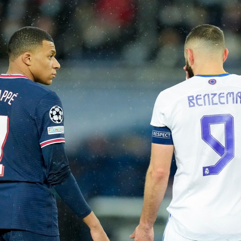 El mensaje alentador de Benzema a Mbappé tras el choque por Champions