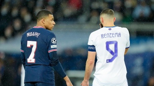 Kylian Mbappé y Karim Benzema.