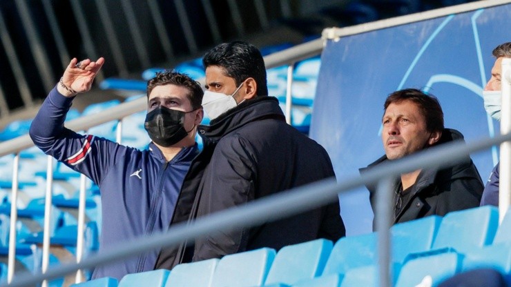 Nasser Al-Khelaïfi, Leonardo y Maurico Pochettino