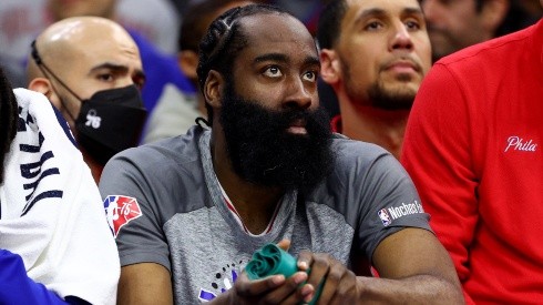 James Harden during the Sixers' loss to the Nets.