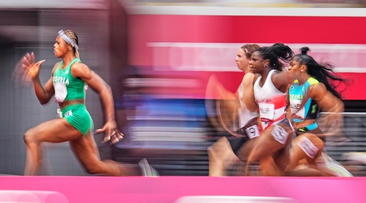 Blessing Okagbare, en Tokio 2020 (Getty)