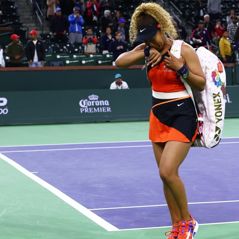 Naomi Osaka rompe en llanto en Indian Wells