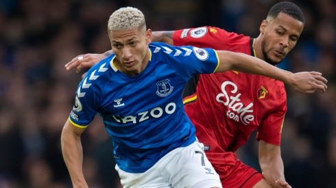 Richarlison of Everton and William Troost-Ekong of Watford