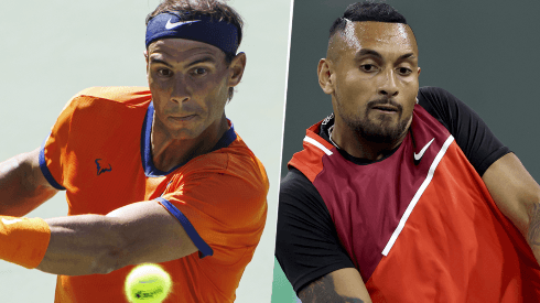 Rafael Nadal vs. Nick Kyrgios por el Masters 1000 de Indian Wells (Foto: Getty Images).